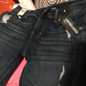 Express Denim Cropped Legging NWT